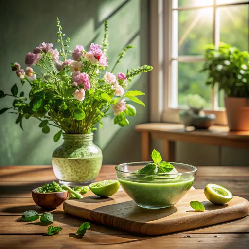 Kremowy Mus z Awokado i Zielonego Groszku